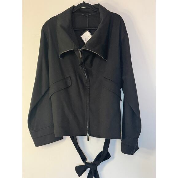 Ports 1961 NWT Black Wool Short Coat - Picture 1 of 8